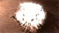Brick wall break through demolish smash escape to white light 2 HD Footage