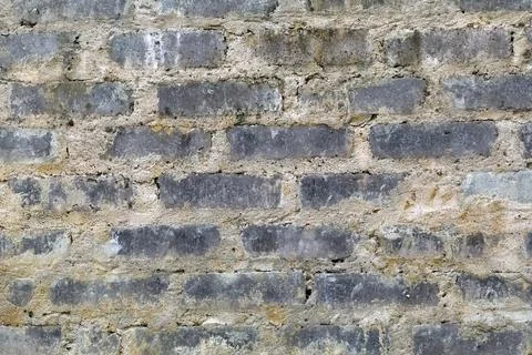 Brick wall. Brick texture. Brick background. The process of making a concrete Stock Photos
