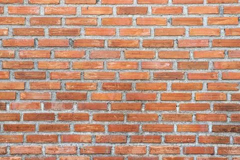 Brick wall, brick texture surface, red brick pattern background. Photos