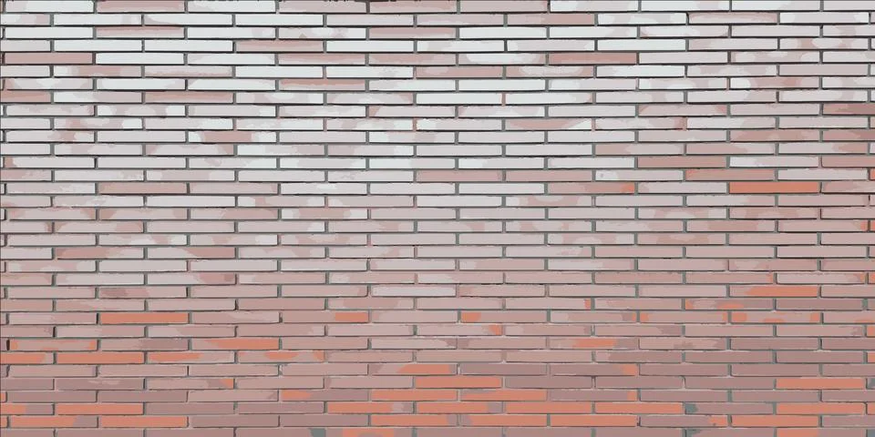 Brick wall. Brickwork texture. Industrial background. Vector background Stock Illustration
