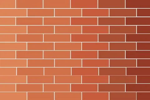 Brick wall. Brown brick wall background. Vector illustration Stock Illustration