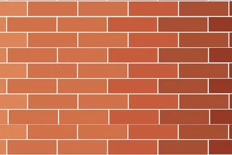 Brick wall. Brown brick wall background. Vector illustration Stock Illustration
