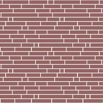 Brick wall brown red maroon seamless pattern vector illustration 스톡 일러스트