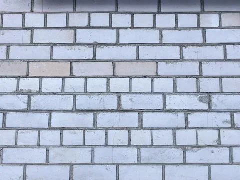 Brick wall, building brick wall background, white brick pattern Stock Photos