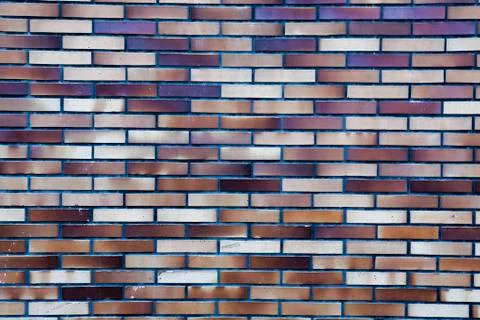 Brick wall, building facade surface as urban background Stock Photos