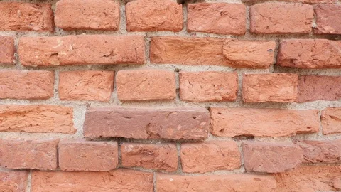 Brick wall. The camera moves on the surface 스톡 동영상 124407544