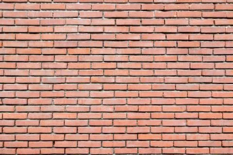 Brick wall with cement joints Stock Photos