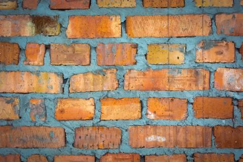 Brick wall close. Stock Photos