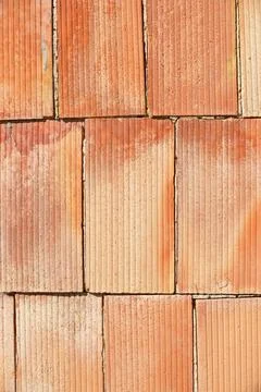 Brick wall close-up Stock Photos