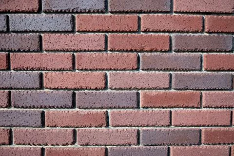 A brick wall close-up shot Stock Photos