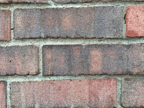 Brick Wall Closeup, Texture Stock Photos