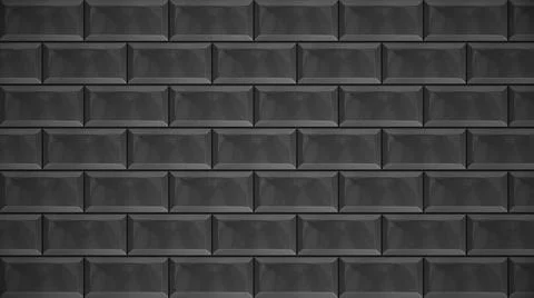 Brick wall construction, gray bricks destroying abstract wall, monochrome Stock Illustration