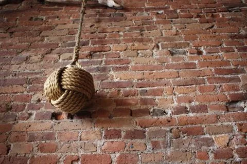 Brick wall with decoration 스톡 사진