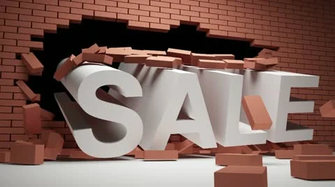 Brick wall is destroyed Stock Footage 10874797