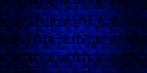 Brick wall with different suits of playing cards. Illustrazione stock