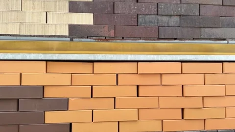 Brick wall expanding and cracking under pressure Stock Footage 314131827