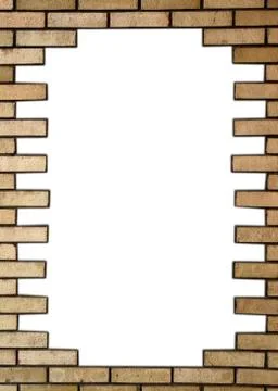 Brick wall in the frame 写真素材