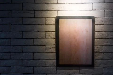 Brick wall frame Foto stock