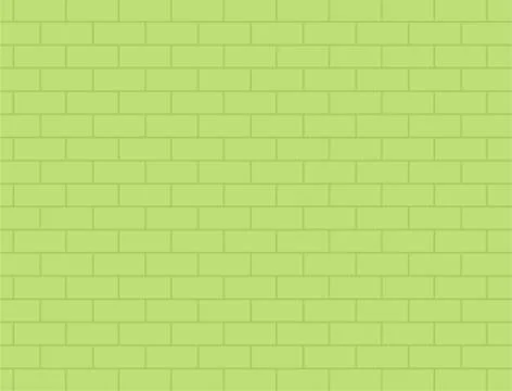 Brick wall green vector flat isolated Stock Illustration