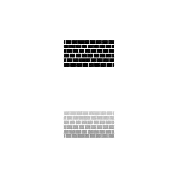 Brick wall icon flat Stock Illustration