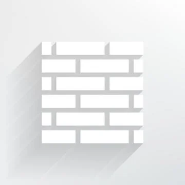 Brick wall icon. Stock Illustration