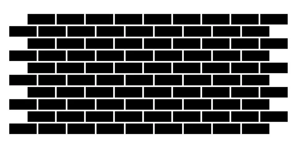 Brick wall icon Stock Illustration