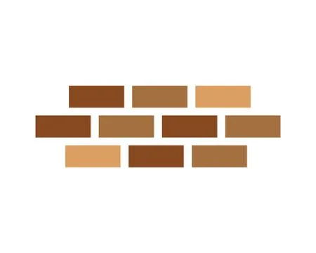 Brick wall icon vector Stock Illustration