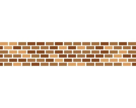 Brick wall icon vector Stock Illustration