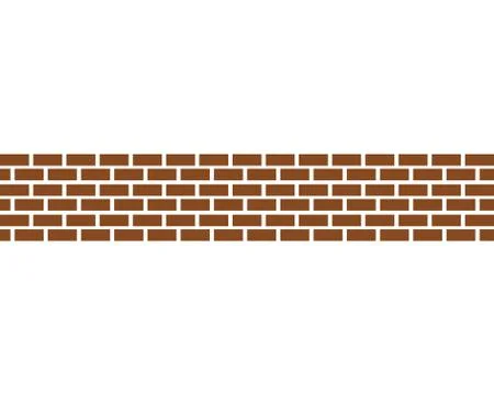 Brick wall icon vector Stock Illustration