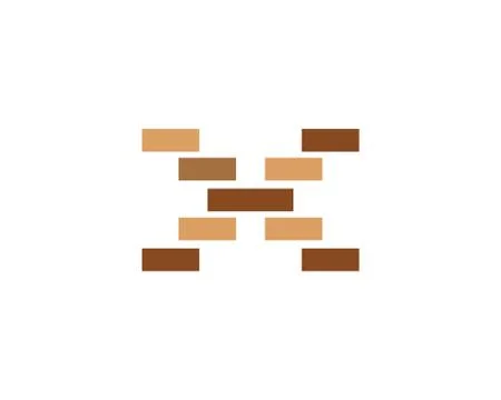Brick wall icon vector Stock Illustration