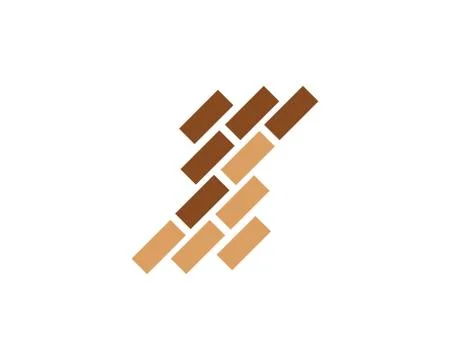 Brick wall icon vector Stock Illustration