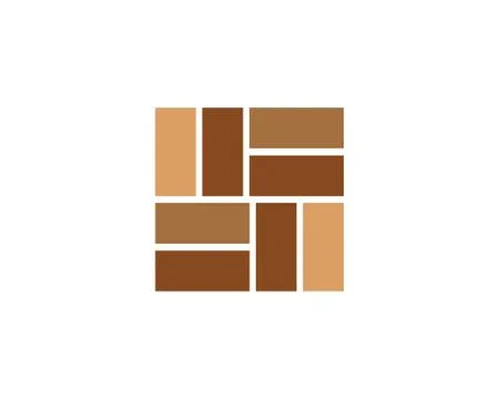 Brick wall icon vector Stock Illustration