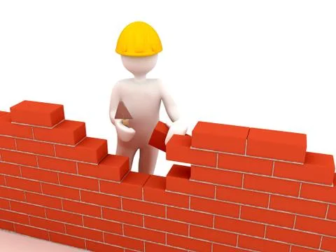 Brick wall Stock Illustration