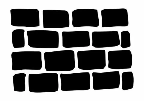 Brick wall illustration Stock Illustration