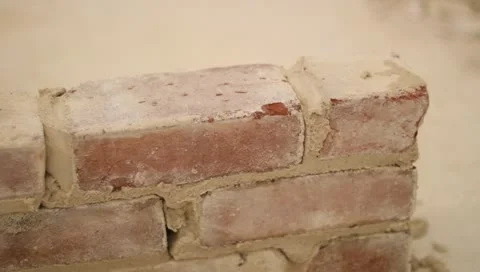 Brick wall incomplete Video stock 10703148
