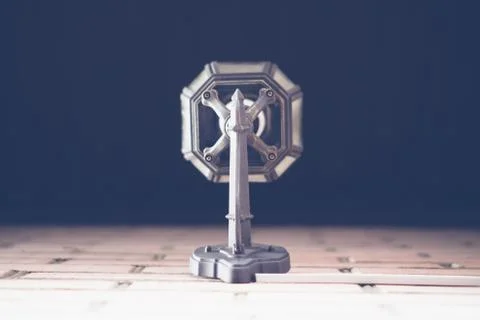 Brick wall lantern Stock Photos