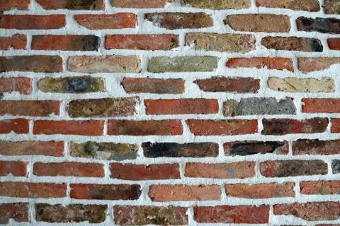 Brick wall in loft style in interior decor Stock Photos