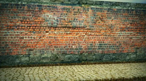 Brick wall loop Stock Footage
