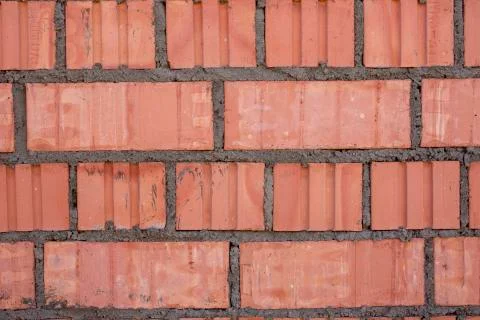 Brick wall macro pattern texture background Foto stock