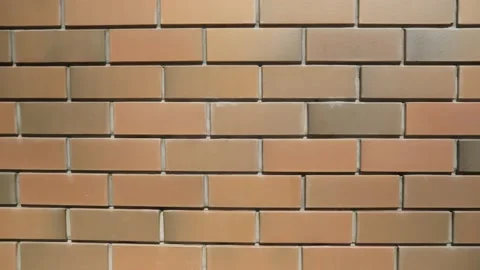 Brick wall made of modern facing bricks. Video stock 197192088