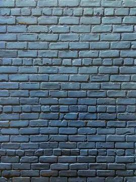 Brick wall at night dim light background Stock Photos