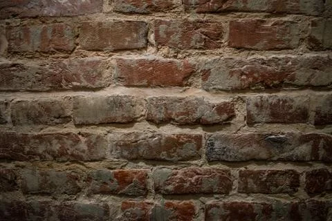 Brick wall. Old brick. Background Stock Photos