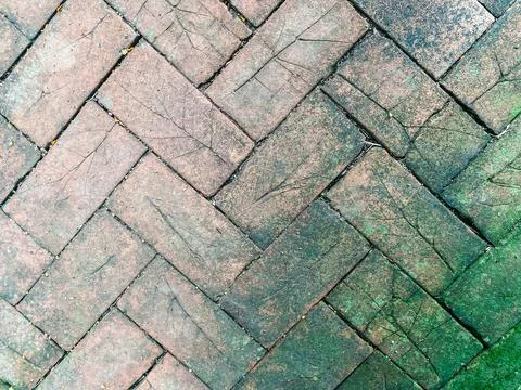 Brick wall or floor texture surface background Stock Photos