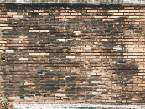 Brick wall or floor texture surface background Stock Photos