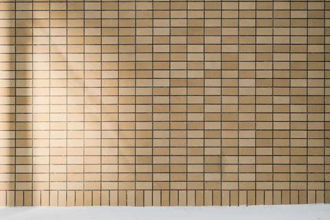 Brick wall with orange brick, orange brick background. Stock Photos