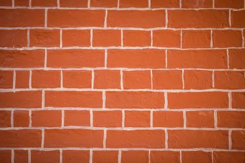 Brick wall, orange Stock Photos