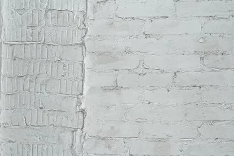 Brick wall painted in grey. Stock Photos