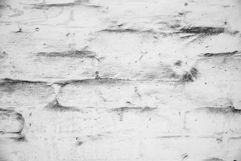 Brick wall painted with paint surface for background. Brick wall. Close-up. O Stock Photos