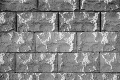 Brick wall painted with paint surface for background. Brick wall. Close-up. O Stock Photos
