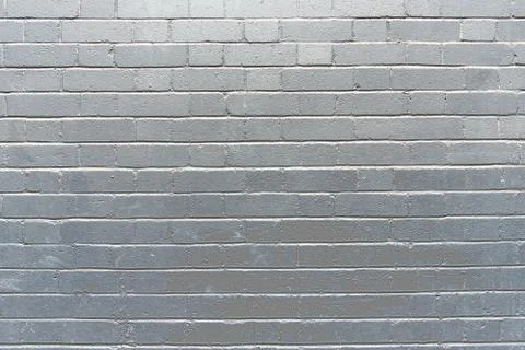 Brick wall painted in silver Stock Photos